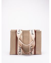 Chloé - Medium `Woody` Tote Bag - Lyst