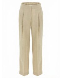 120% Lino - Pants - Lyst