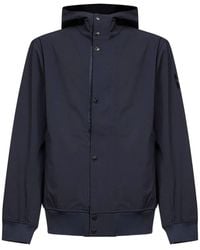 Stone Island - Jacket With Hood And Water- And Wind-Resistant Membrane - Lyst