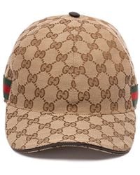 Gucci - 'Original Gg Canvas' Baseball Hat With 'Web' - Lyst