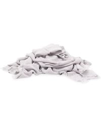 Brunello Cucinelli - Cashmere And Silk 'Diamond' Yarn Scarf - Lyst