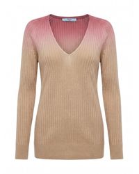 Prada - V Neck Tye Dye Sweater - Lyst