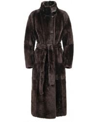 Brunello Cucinelli - Fur Overcoat - Lyst
