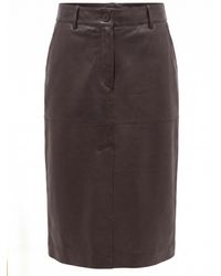 P.A.R.O.S.H. - P.A.R.O..H. Leather Skirt - Lyst