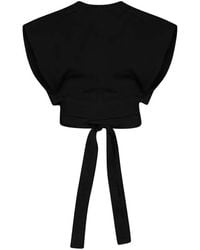 Alaïa - Belted Top - Lyst