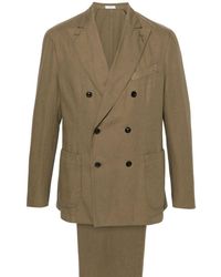 Boglioli - Double-breasted Cotton Blend Suit - Lyst