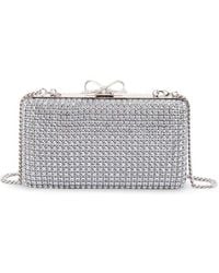 Self-Portrait - Crystal Chainmail Clutch Bag - Lyst