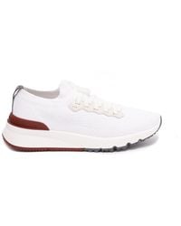 Brunello Cucinelli - Knit Sneakers - Lyst