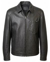 Prada - Leather Jacket - Lyst