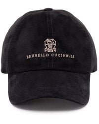 Brunello Cucinelli - Suede Baseball Cap - Lyst