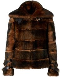 Fendi - Backed Sheepskin And Nappa Jacket - Lyst