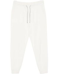 Brunello Cucinelli - Cashmere English Rib Knit Track Pants - Lyst