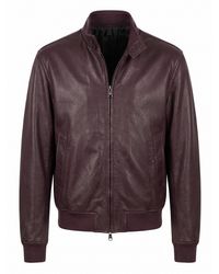 Tagliatore - 'Ice' Leather Jacket - Lyst