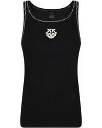 Pinko - Logo-Detail Tank Top - Lyst