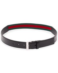 Gucci - 'Squared Buckle' Belt - Lyst