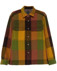 Xacus - Wool Check Overshirt - Lyst