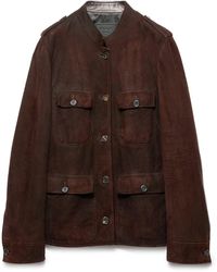 Prada - Leather Jacket - Lyst