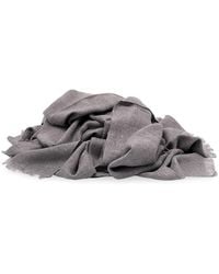 Brunello Cucinelli - Cashmere And Silk 'Diamond' Yarn Scarf - Lyst