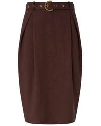 Pinko - Belted Skirt - Lyst