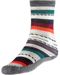 Smartwool Light Cactus Print Crew Wandersocken - Grau