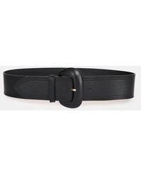Essentiel Antwerp - Crebel Black Leather Waist Belt - Lyst