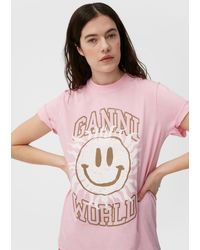 Ganni Smiley T-shirt - Multicolor