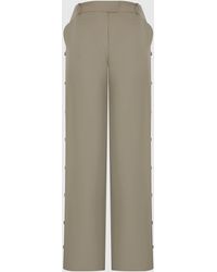 SRVC Studio - Serpentine Tailored Trousers Burnt Saige - Lyst