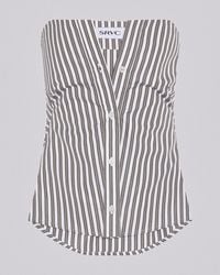 SRVC Studio - Origami Shirt Corset Stripe - Lyst