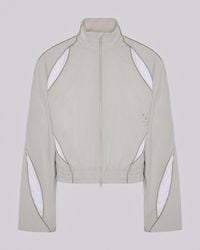 SRVC Studio - Slash Track Jacket Stone - Lyst