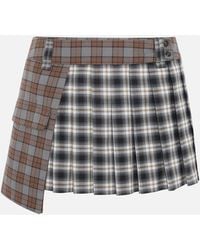 SRVC Studio - Rhea Mini Kilt Flanel Check - Lyst