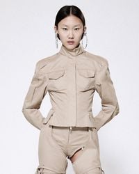 SRVC Studio - Bella Jacket Stone - Lyst
