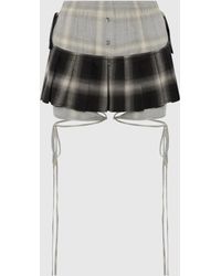 SRVC Studio - Misa Skirt Check - Lyst