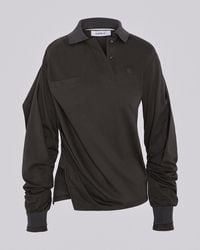 SRVC Studio - Twisted Polo Top Mud - Lyst