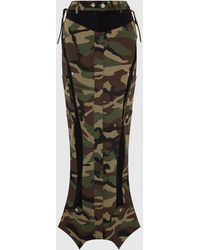 SRVC Studio - Inverse Cargo Skirt Camo - Lyst