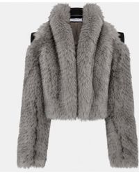 SRVC Studio - Lyra Faux Fur Jacket - Lyst