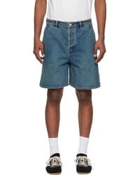 Jil Sander - ブルー フェード デニムショートパンツ - Lyst