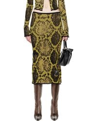 The Attico - Jacquard Midi Skirt - Lyst