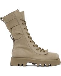 JW Anderson - Combat Leather Boots - Lyst