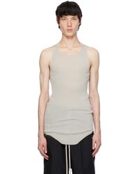 Rick Owens - Off-white Ribbed Tank Top - Lyst