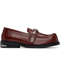 Toga Virilis - Grained Leather Loafers - Lyst