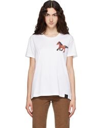 Stella McCartney - Watercolour Horse Cotton T-Shirt - Lyst