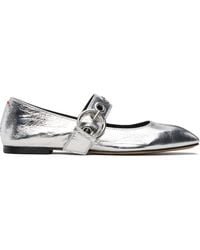 Aeyde - Uma Eyelet Ballerina Flats - Lyst