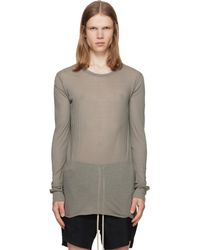 Rick Owens - Taupe Tower Basic Ls T-Shirt - Lyst