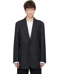 Dries Van Noten - Herringbone Wool Blazer - Lyst