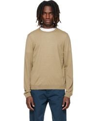BOSS - Merino-wool Slim Fit Sweater - Lyst