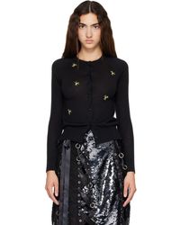 Simone Rocha - Turbo Embellished Classic Merino Silk Cardigan - Lyst
