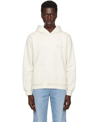 Helmut Lang - Off- Handwritten Logo Hoodie - Lyst