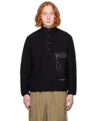 and wander - Black Embroidered Sweatshirt - Lyst