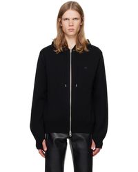 Courreges - Zipped Wool Hoodie - Lyst