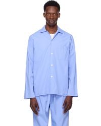 Tekla - Poplin Long Sleeve Pyjama Shirt - Lyst